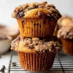 Delicious Banana Muffins with Chocolate Chip Streusel Topping
