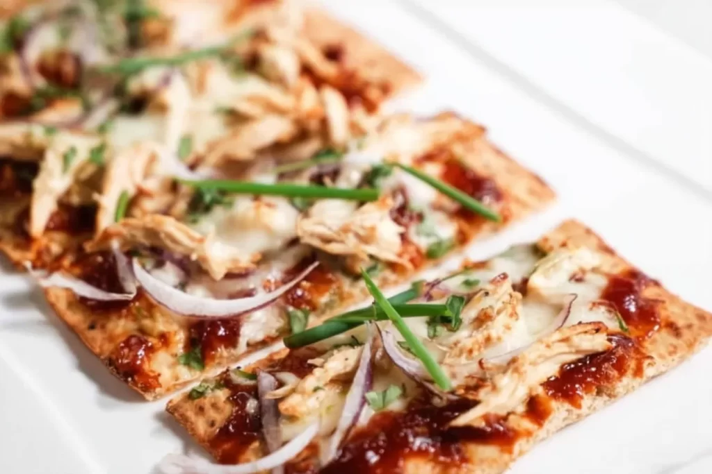 BBQ Chicken Flatbread Ready to Serve