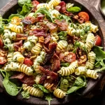 BLT Pasta Salad in a Bowls Ready to Serve