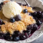 Delicious Blueberry Cobbler Fresh Out of the Oven