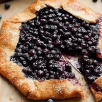 Delicious Blueberry Galette Fresh Out of the Oven