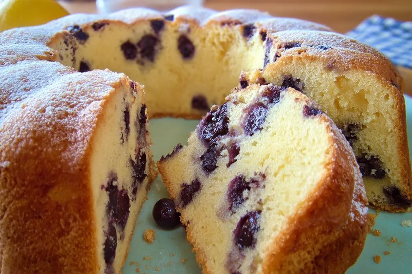 Blueberry Lemon Pound Cake