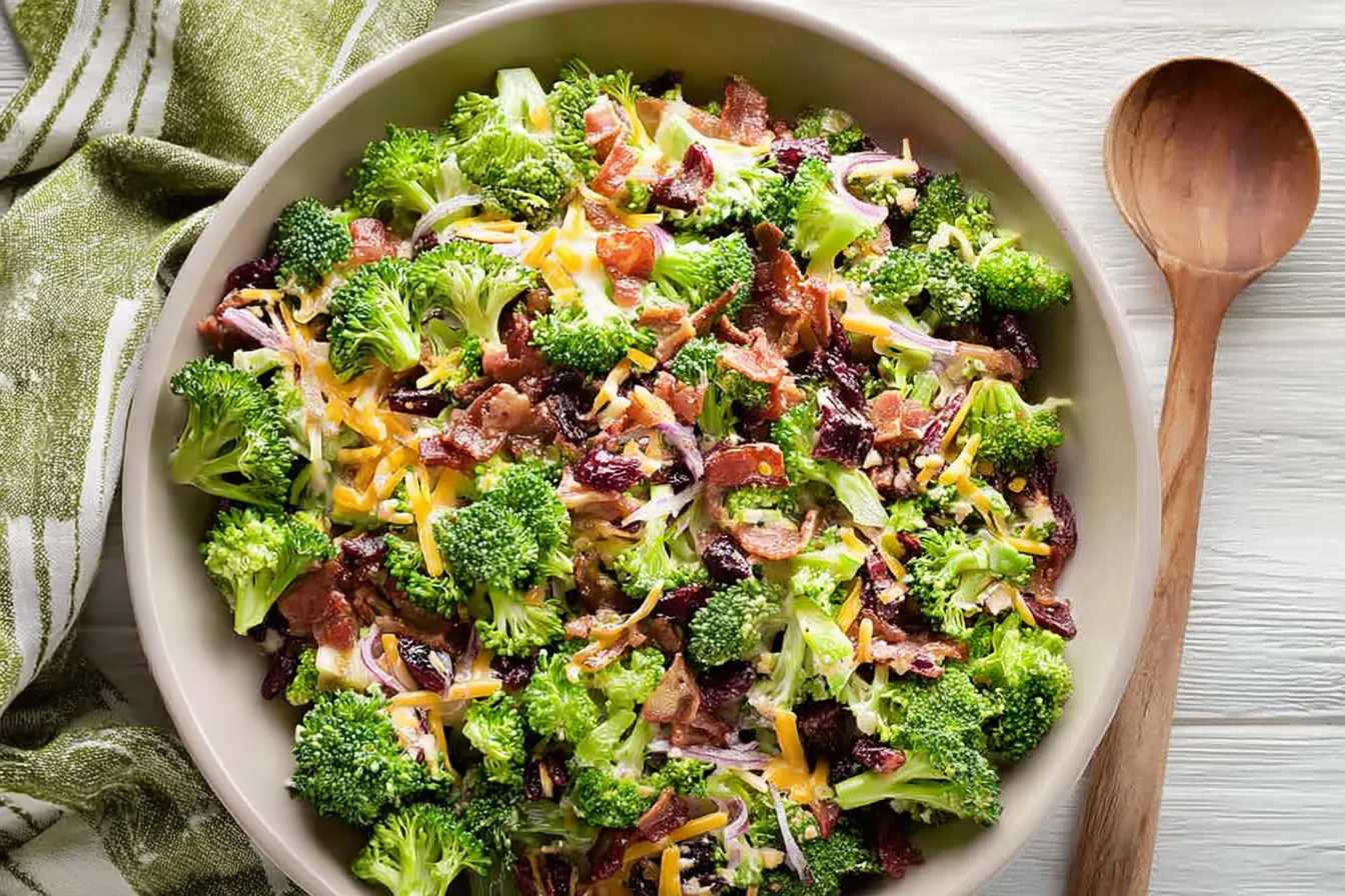 Broccoli Salad with Bacon and Gouda