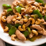 Delicious Cashew Chicken Stir Fry on a Plate