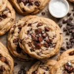 Chewy & Soft Vegan Chocolate Chip Cookies Fresh Out of the Oven
