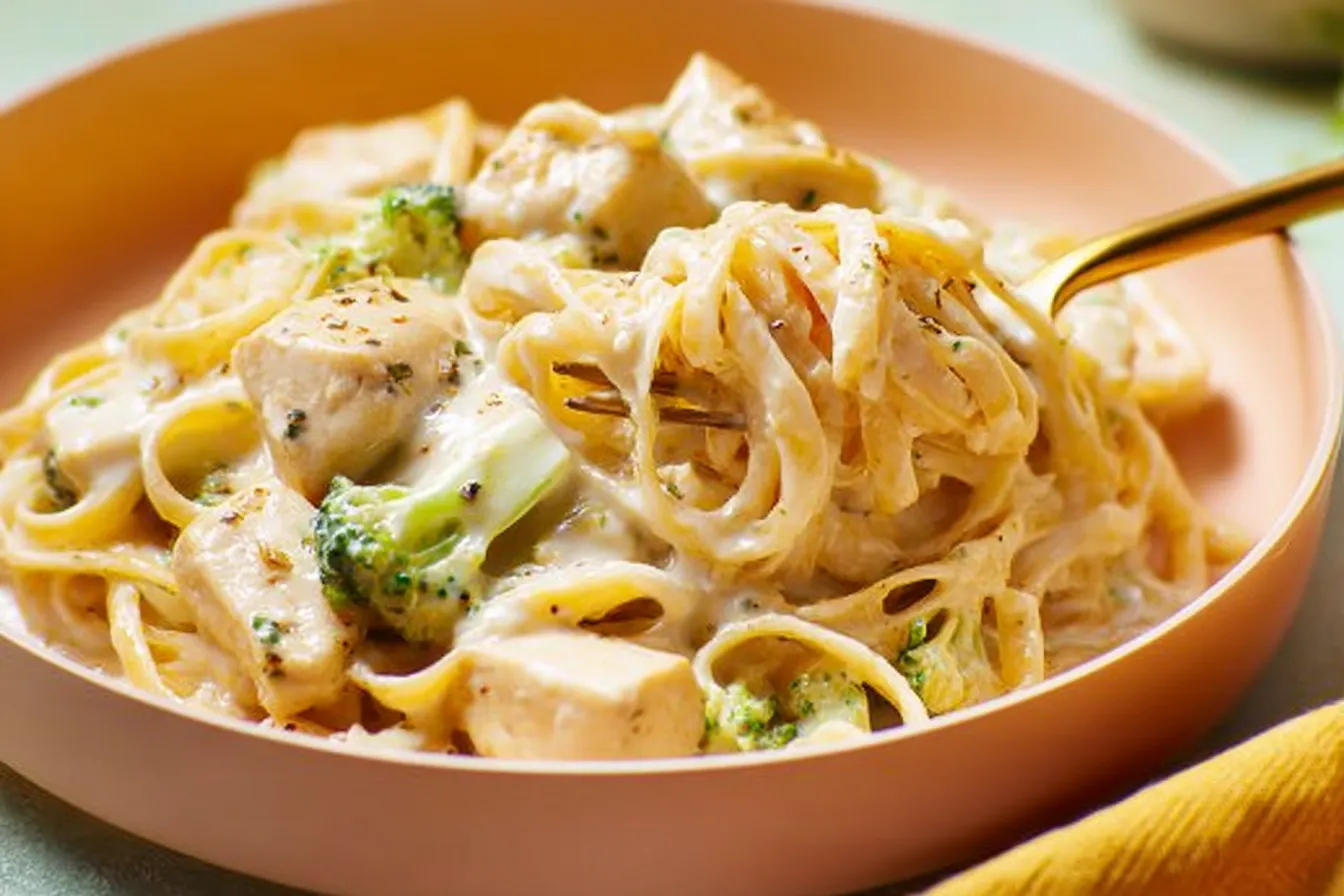 Creamy Chicken Alfredo Pasta with Fresh Parsley