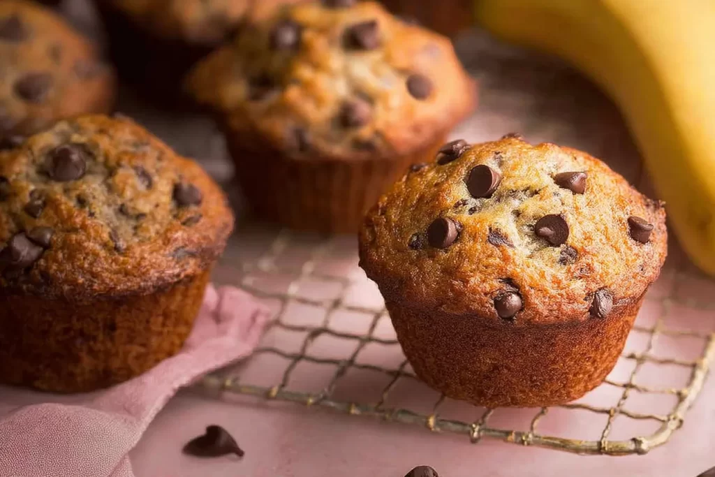 Delicious Chocolate Chip Banana Muffins