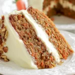 Classic Carrot Cake with Cream Cheese Frosting Slice
