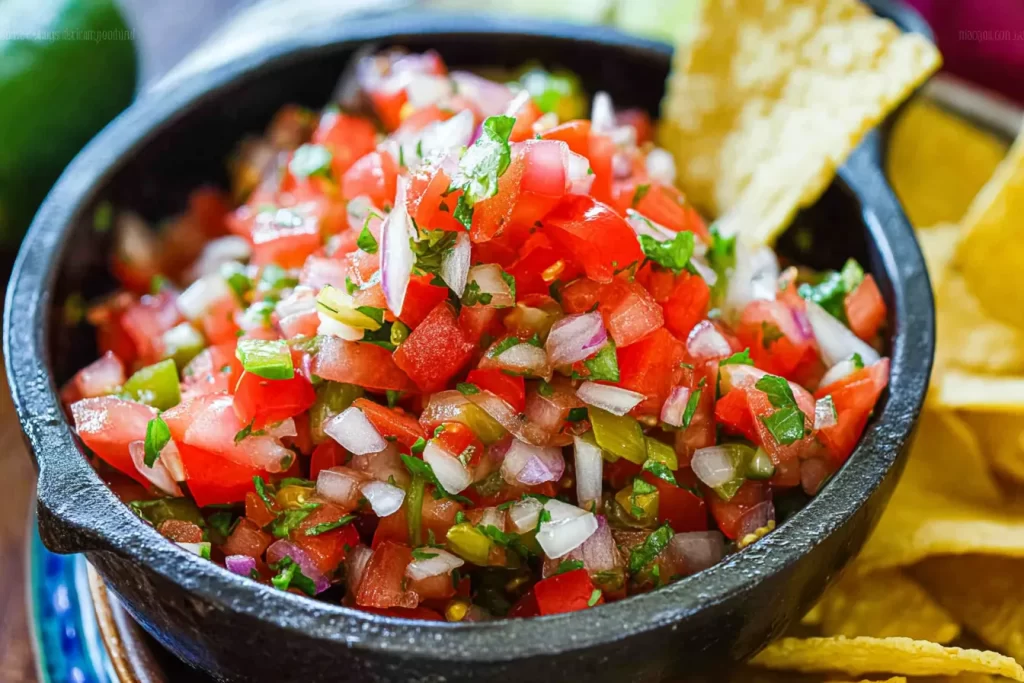 Classic Restaurant-Style Pico de Gallo - Fresh and Colorful Salsa