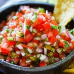Classic Restaurant-Style Pico de Gallo - Fresh and Colorful Salsa