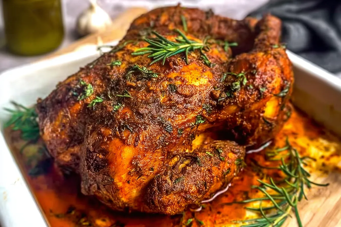 Classic Roast Chicken with Herbs and Garlic
