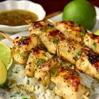 Coconut Lime Chicken Skewers: A Flavor Boosting Delight Coconut Lime Chicken Skewers on the Grill