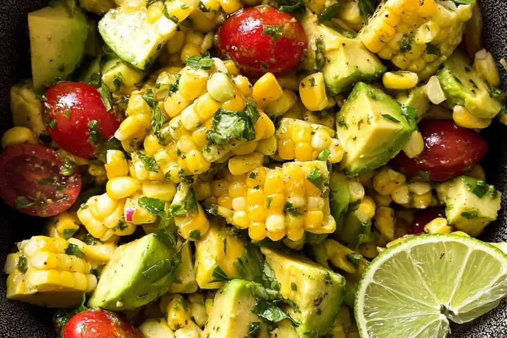 Corn and Avocado Salad Platter