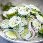 Vibrant Creamy Cucumber Dill Salad with Greek Yogurt