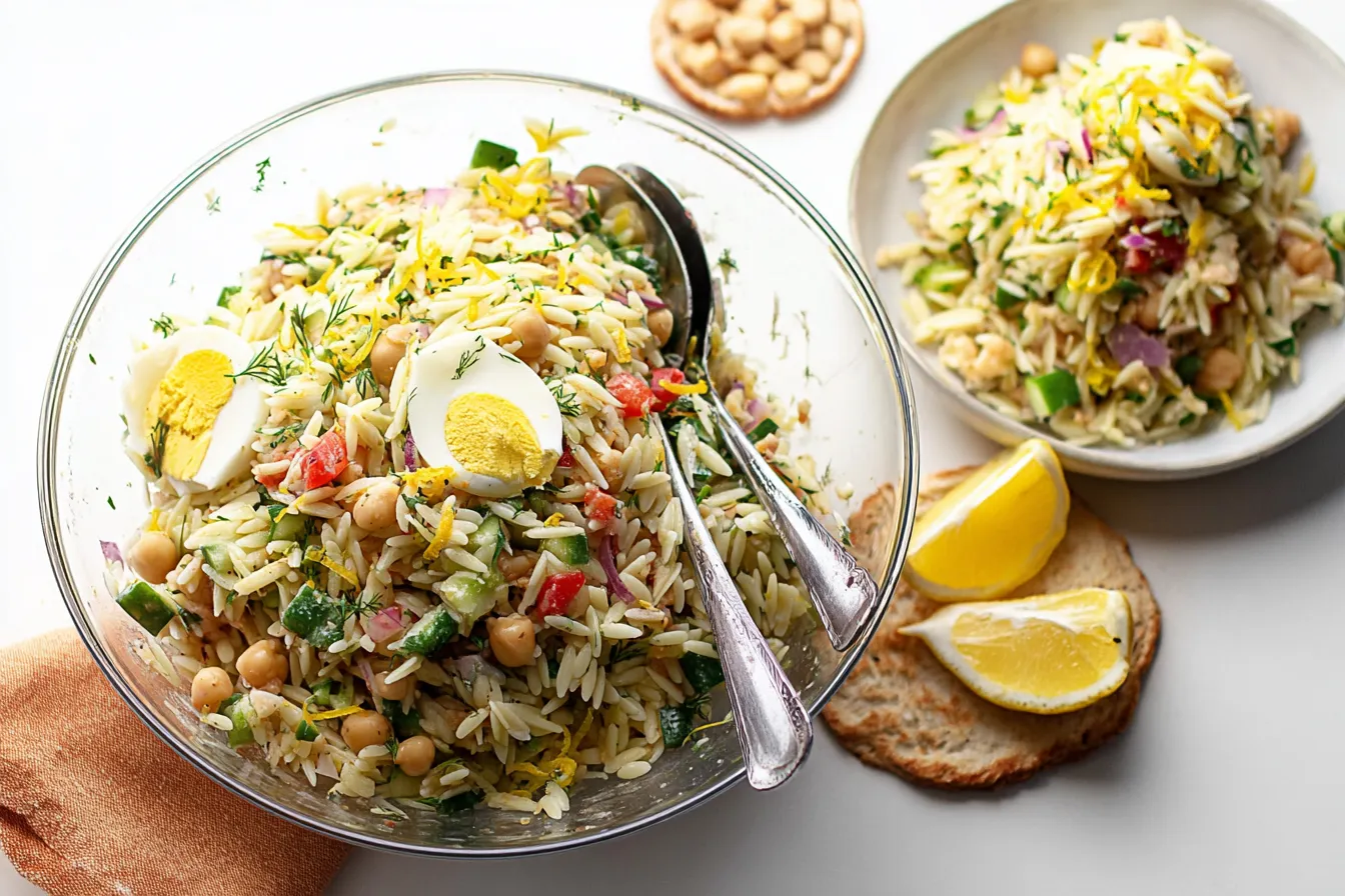 Creamy Lemon Orzo Salad