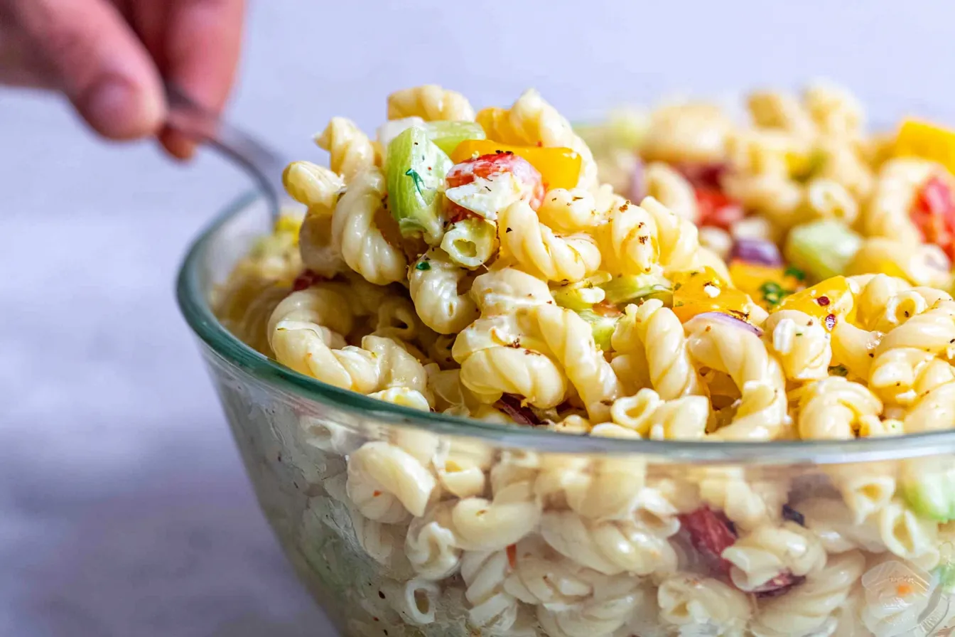 Creamy Pasta Salad with Italian Dressing