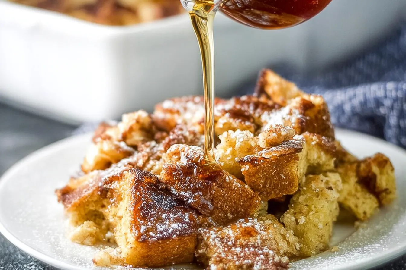 Delicious French Toast Casserole Ready to Serve