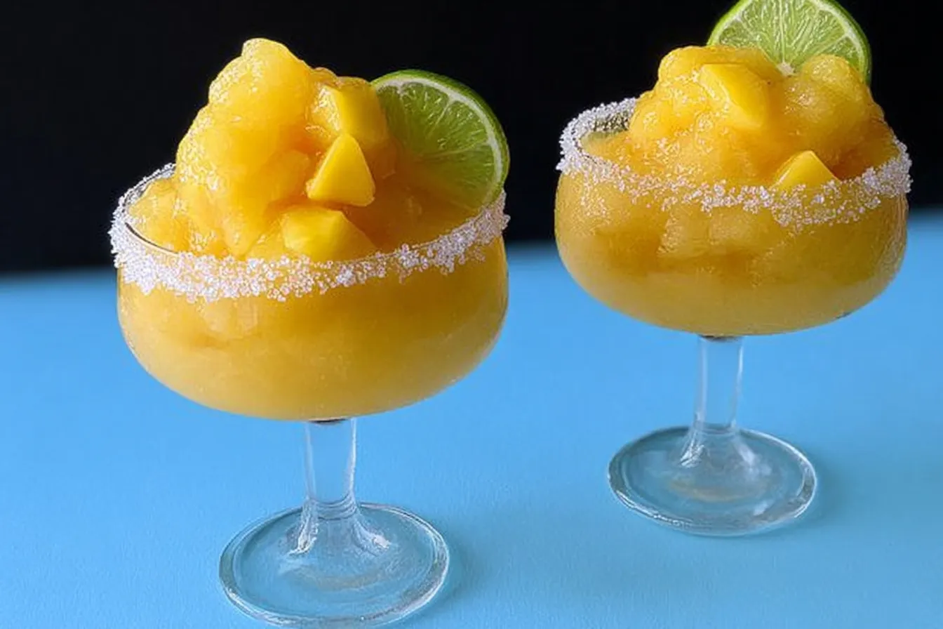 Frozen Mango Margarita Slushie - Refreshing Summer Drink