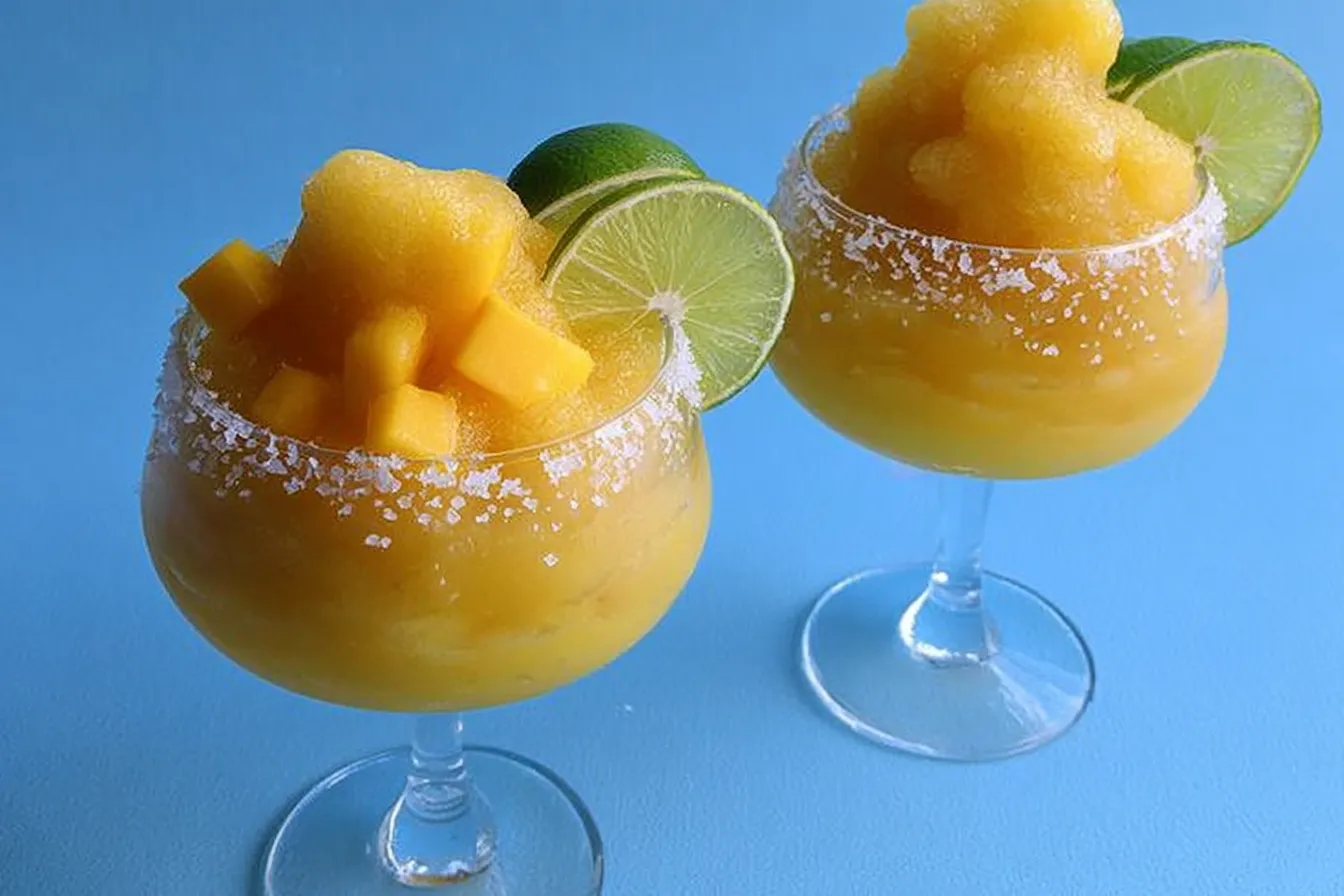 Frozen Mango Margarita Slushie