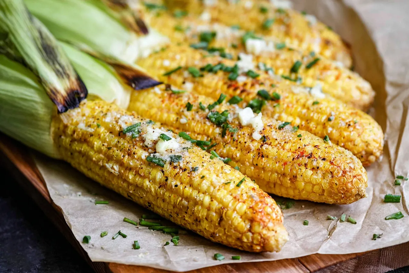 Garlic Butter Grilled Corn on the Cob