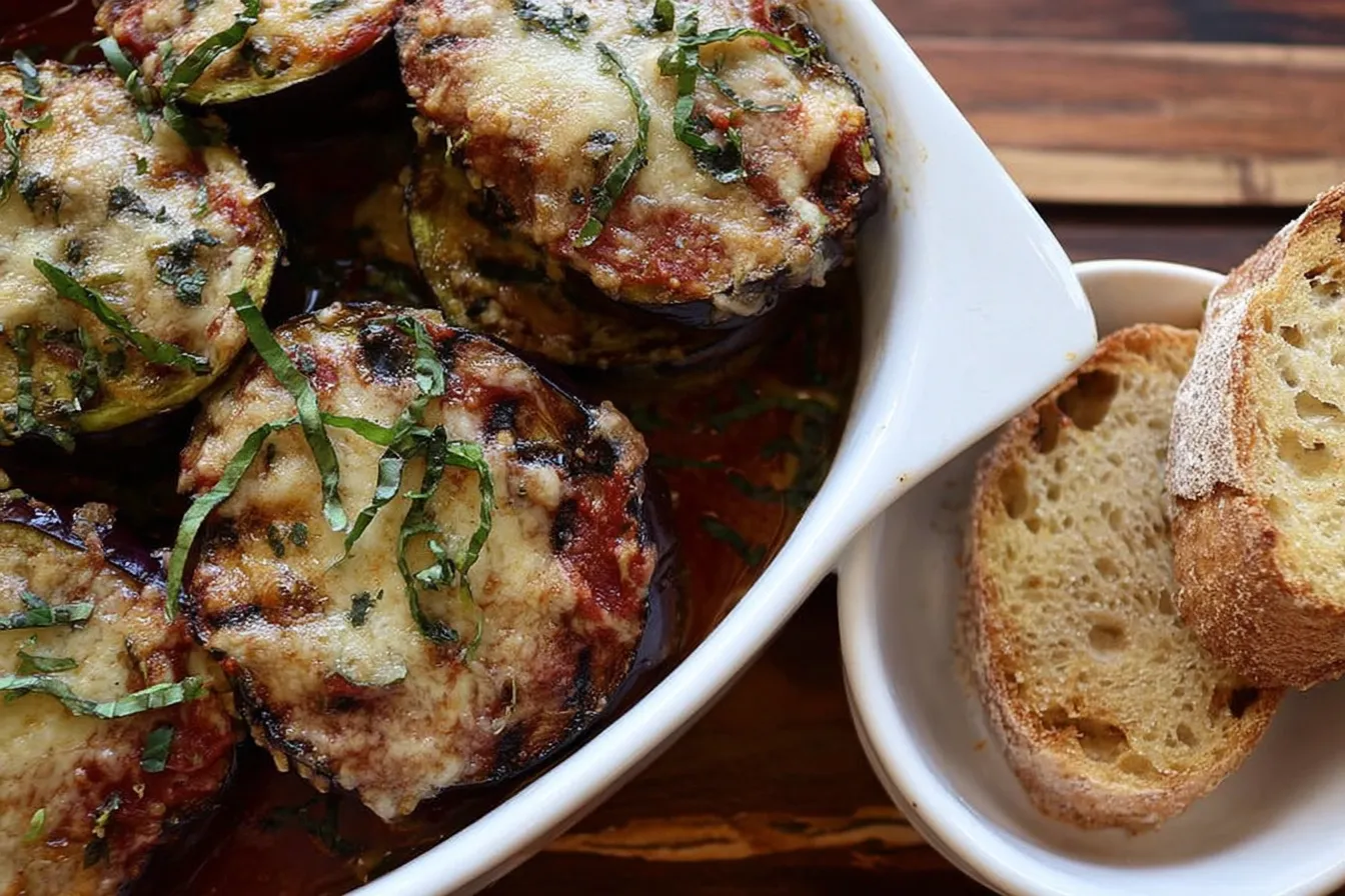 Garlic Parmesan Grilled Eggplant