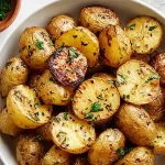 Golden Garlic Roasted Potatoes