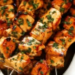 Perfectly Grilled Chicken Skewers on the Grill