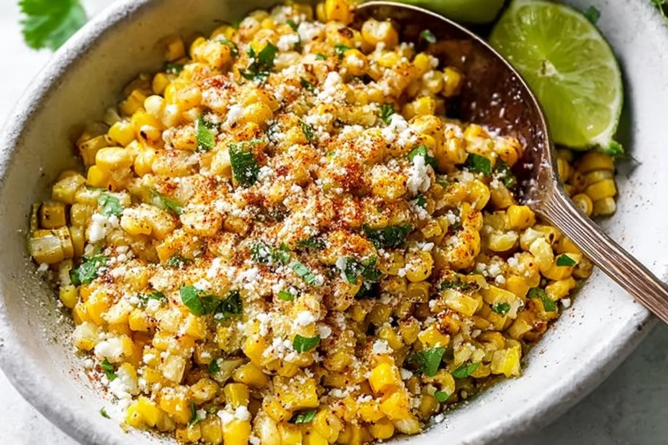 Delicious Grilled Corn Salad with Cotija Cheese