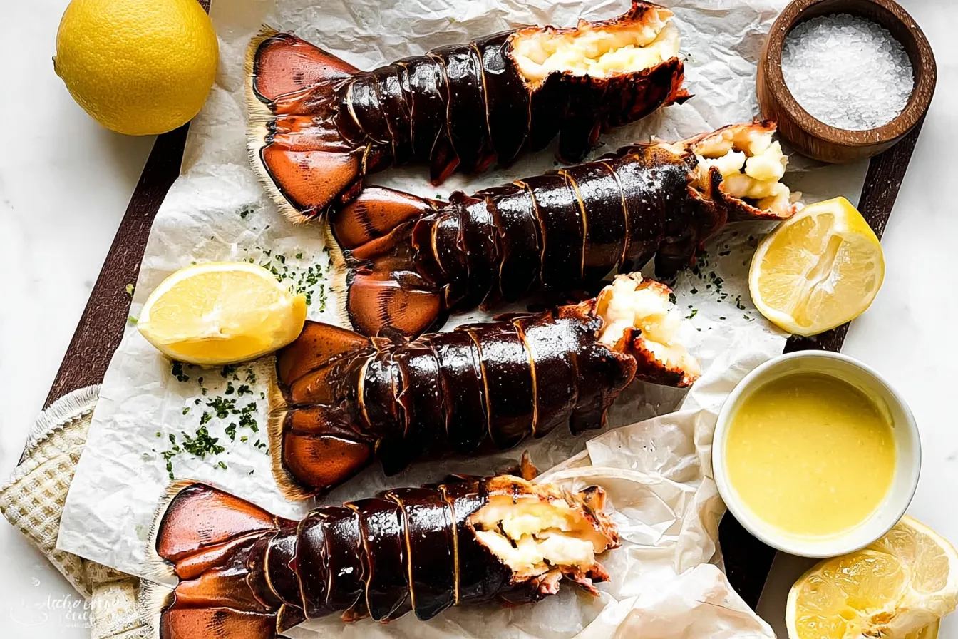Grilled Lobster Tails with Garlic Butter