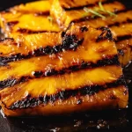 Grilled Pineapple with Brown Sugar Glaze on the Grill