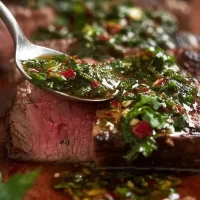 Juicy Grilled Steak with Chimichurri Sauce