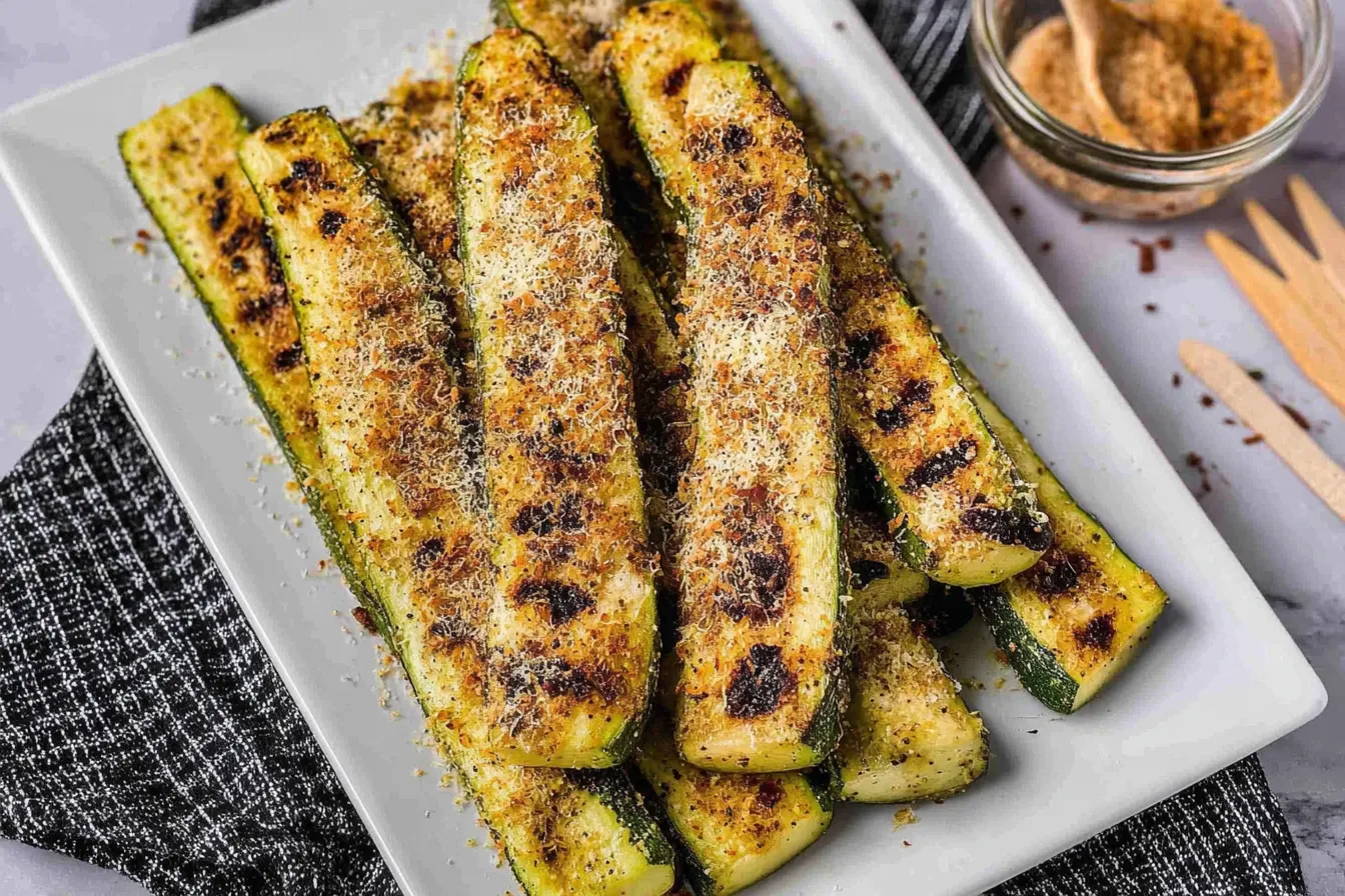 Delicious Grilled Zucchini with Parmesan