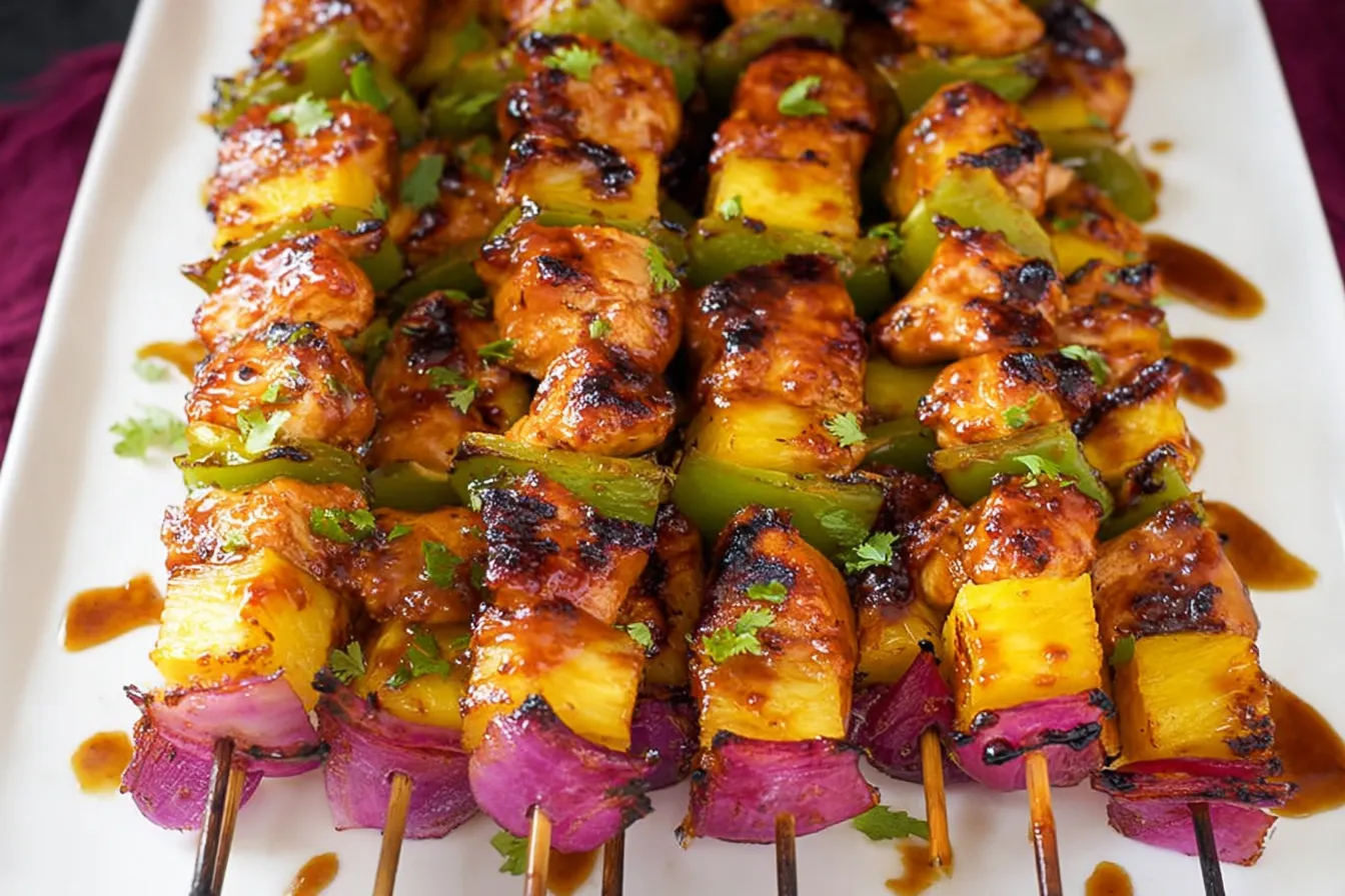 Hawaiian Chicken Skewers