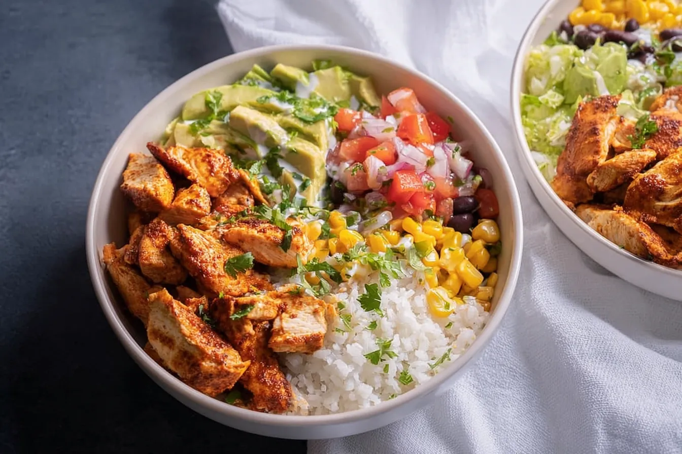 High-Protein Chicken Burrito Bowl - Wholesome & Delicious