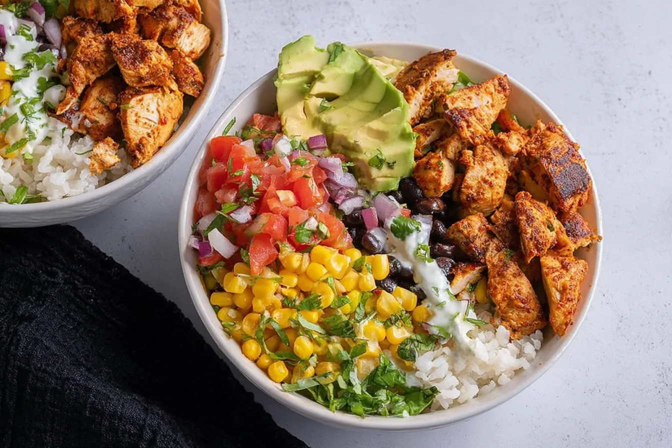 High-Protein Chicken Burrito Bowl