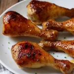 Honey Garlic Grilled Chicken Drumsticks on the Grill