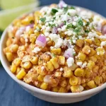 Honey Lime Grilled Corn with Cotija Served Fresh
