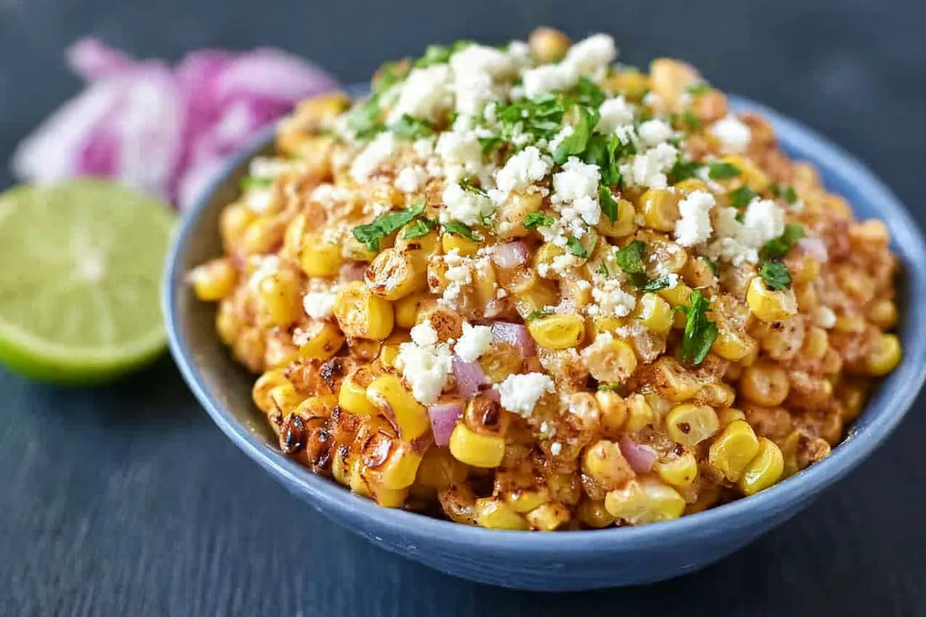 Honey Lime Grilled Corn with Cotija