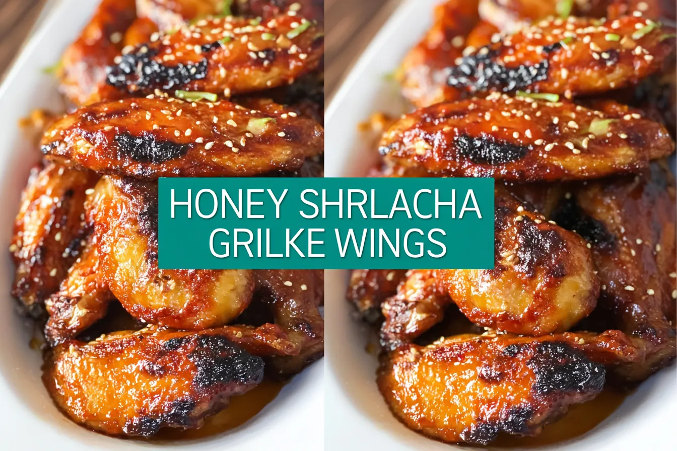 Honey Sriracha Grilled Chicken Wings