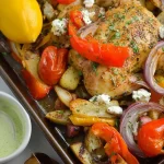 Lemon Roast Chicken with Colorful Roasted Vegetables