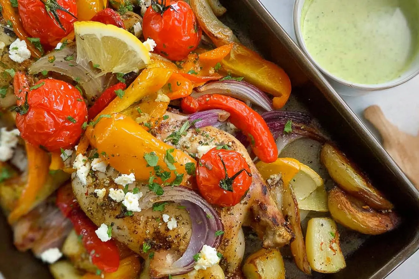 Lemon Roast Chicken with Roasted Vegetables