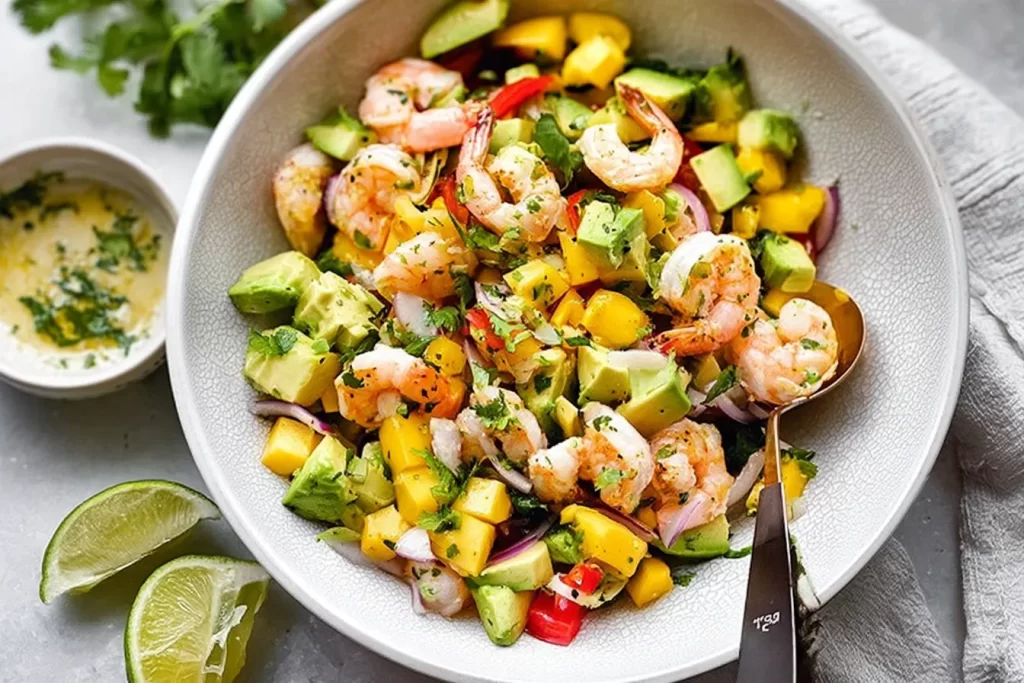 Mango Avocado Shrimp Salad - A Colorful Summer Dish
