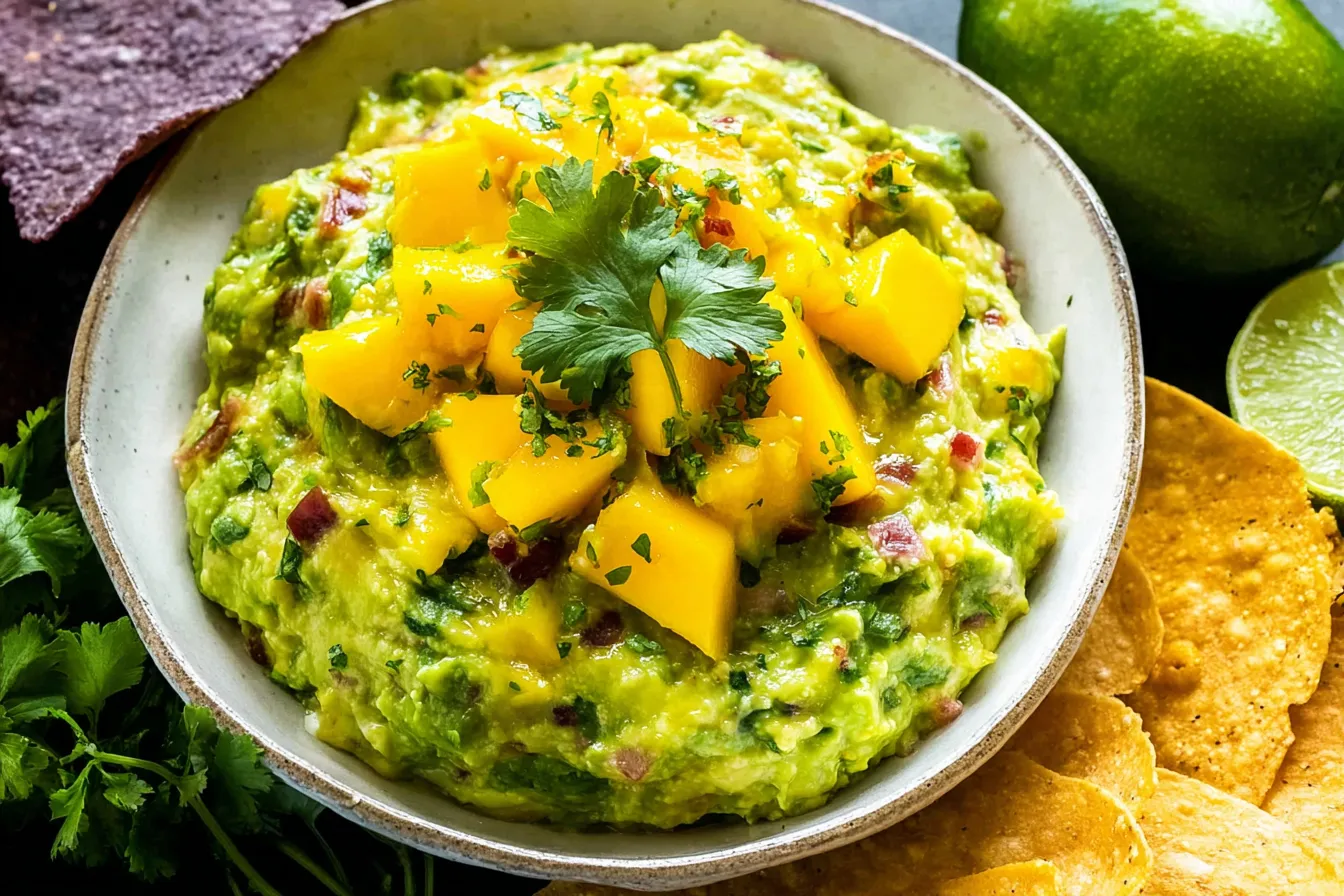 Mango-Bacon Game Day Guacamole