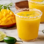 Mango Margarita in a Vibrant Glass