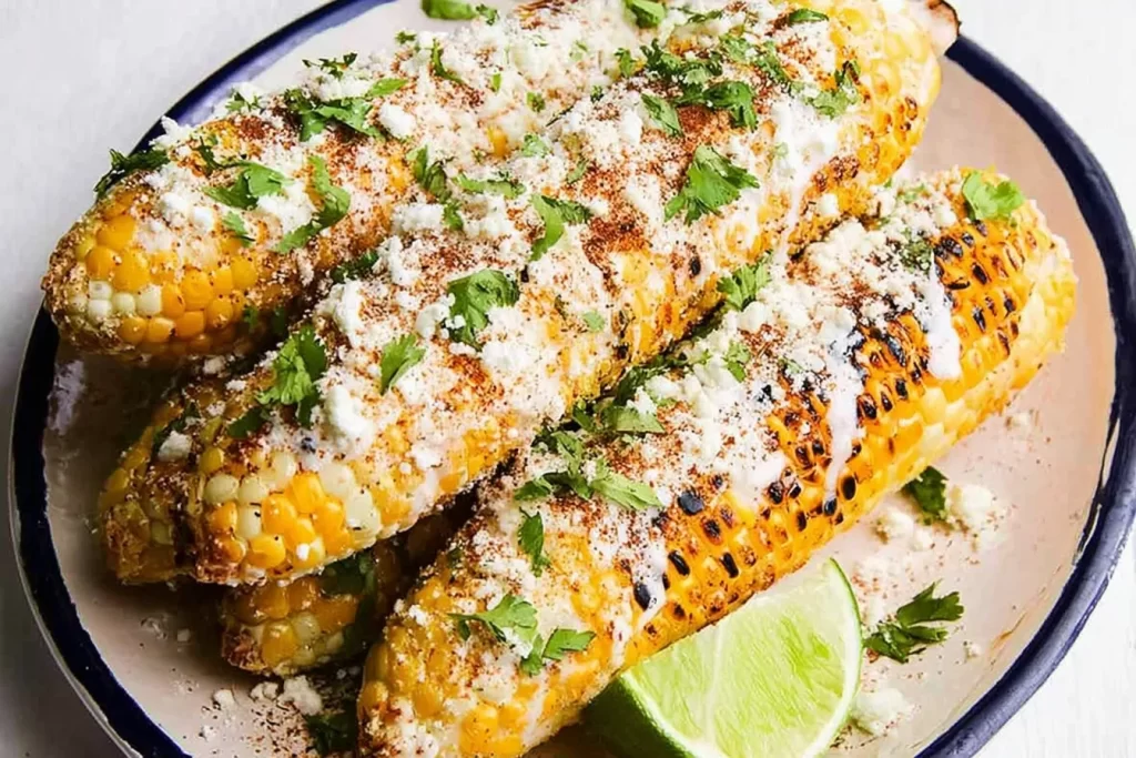 Delicious Mexican Street Corn (Elote) on a Grill