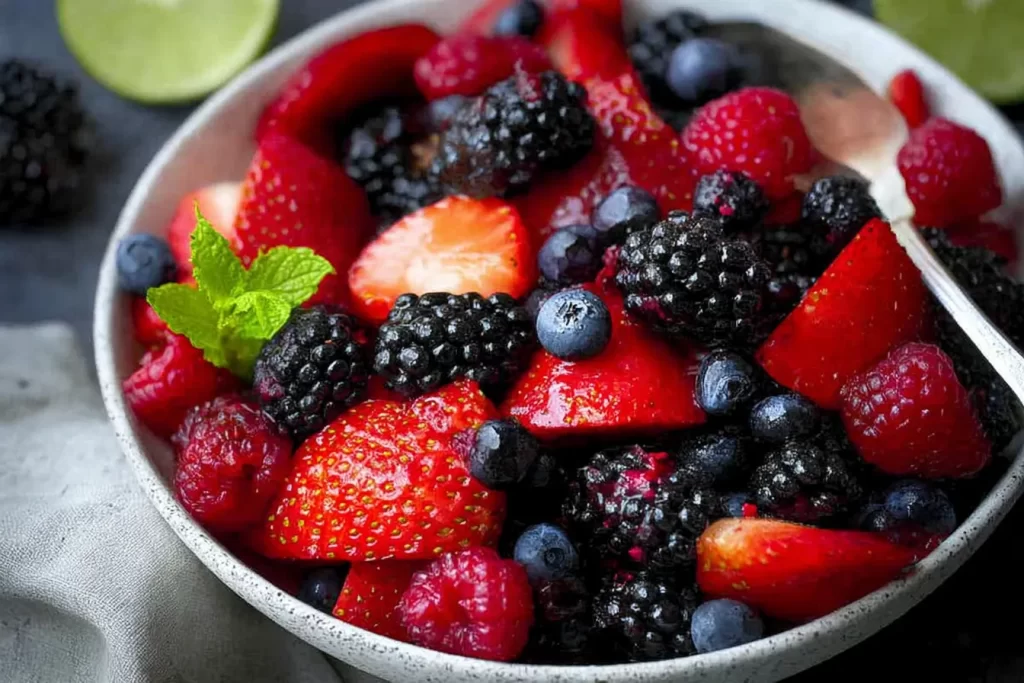 Mixed Berry Fruit Salad Bowl