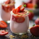Delicious No-Bake Strawberry Cheesecake Jars Ready to Serve