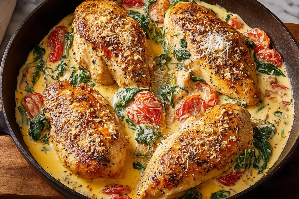 Delicious One-Pan Creamy Tuscan Chicken