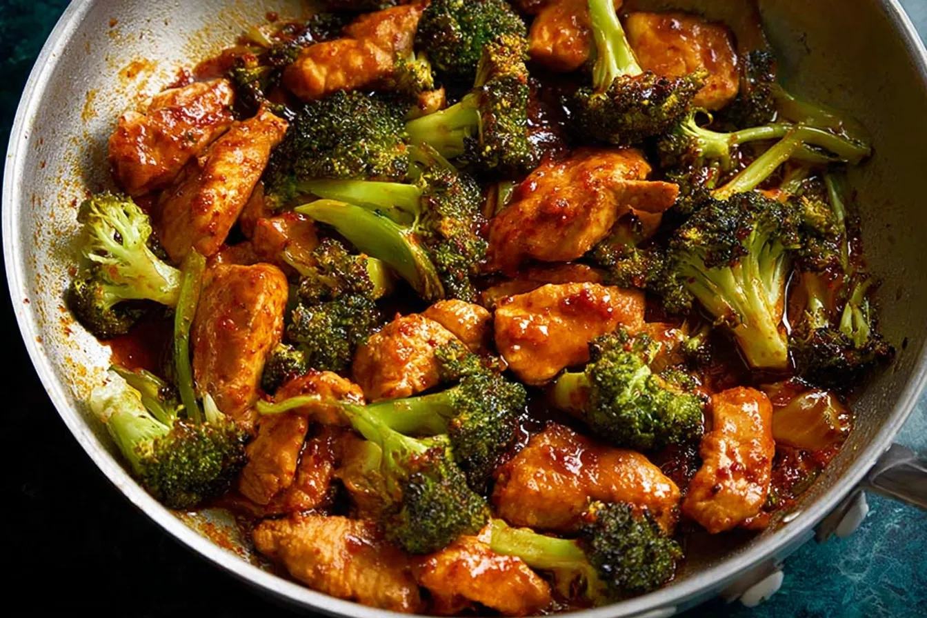 One-Pan Harissa Chicken and Broccoli