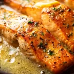 One-Pan Lemon Garlic Butter Salmon Plated